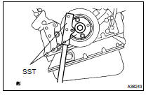 INSTALL DRIVE PLATE & TORQUE CONVERTER CLUTCH SETTING BOLT