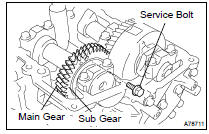 REMOVE NO.3 CAMSHAFT SUB-ASSY