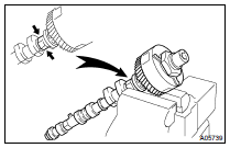 INSPECT CAMSHAFT TIMING GEAR ASSY