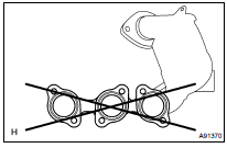 INSPECT EXHAUST MANIFOLD CONVERTER SUB-ASSY