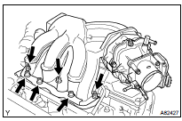 REMOVE INTAKE AIR SURGE TANK