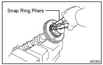 REMOVE CAMSHAFT SUB GEAR