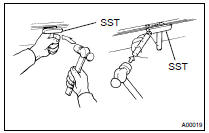 REMOVE OIL PAN SUB-ASSY NO.2