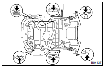 REMOVE OIL PAN SUB-ASSY