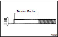 INSPECT CYLINDER HEAD SET BOLT