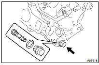 INSTALL OIL CONTROL VALVE FILTER