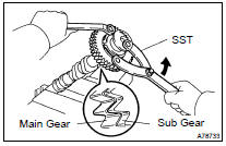 INSTALL CAMSHAFT SUB GEAR