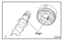 INSTALL CAMSHAFT TIMING GEAR ASSY