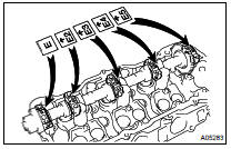 INSTALL NO.2 CAMSHAFT