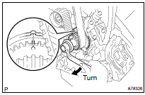 INSTALL TIMING BELT TENSIONER