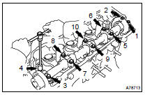 REMOVE NO.4 CAMSHAFT SUB-ASSY