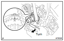 INSTALL TIMING BELT TENSIONER ASSY