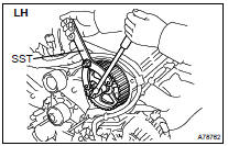 INSTALL CAMSHAFT TIMING PULLEY