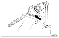 REMOVE CAMSHAFT TIMING GEAR ASSY