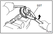 REMOVE CAMSHAFT SUB GEAR