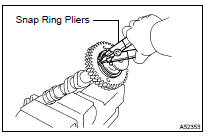 REMOVE CAMSHAFT SUB GEAR