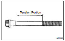 INSPECT CYLINDER HEAD SET BOLT