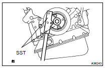 REMOVE DRIVE PLATE & RING GEAR SUB-ASSY