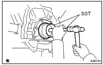 INSTALL ENGINE REAR OIL SEAL