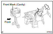 INSTALL PISTON SUB-ASSY W/CONNECTING ROD