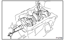 INSPECT CRANKSHAFT THRUST CLEARANCE