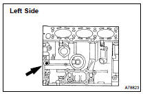 INSTALL CYLINDER BLOCK W/HEAD STRAIGHT SCREW NO.2 PLUG