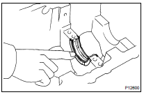 INSTALL CRANKSHAFT THRUST WASHER SET