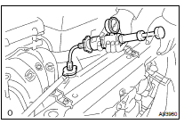 INSPECT COOLING SYSTEM FOR LEAKS