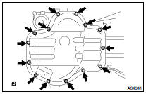 REMOVE OIL PAN SUB-ASSY