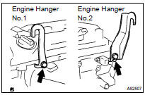 INSTALL ENGINE HANGER NO.1