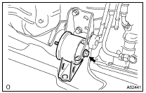 REMOVE ENGINE MOUNTING INSULATOR