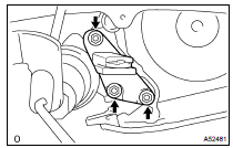  REMOVE ENGINE MOUNTING BRACKET RH