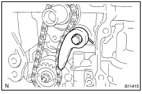 REMOVE NO.2 CHAIN SUB-ASSY