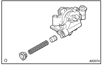 REMOVE OIL PUMP RELIEF VALVE