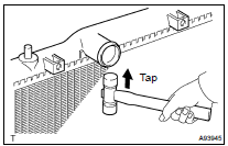 REMOVE RADIATOR TANK UPPER AND TANK LOWER