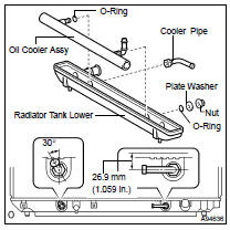 INSTALL OIL COOLER ASSY