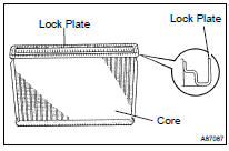 INSPECT LOCK PLATE FOR DAMAGE