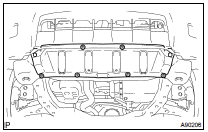 REMOVE ENGINE UNDER COVER NO.1