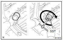 INSTALL OIL FILTER SUB-ASSY