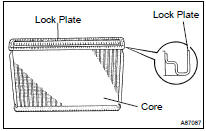 INSPECT LOCK PLATE FOR DAMAGE