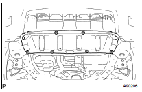 REMOVE ENGINE UNDER COVER NO.1