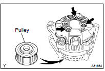 REMOVE GENERATOR REAR END COVER