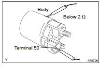 INSPECT MAGNETIC SWITCH ASSY