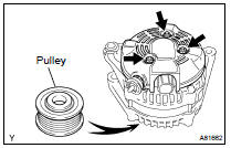 REMOVE GENERATOR REAR END COVER