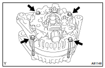 REMOVE GENERATOR RECTIFIER END FRAME