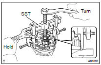 REMOVE GENERATOR RECTIFIER END FRAME