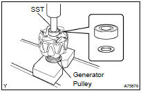 INSTALL GENERATOR ROTOR BEARING