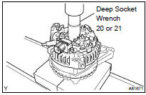  INSTALL GENERATOR RECTIFIER END FRAME