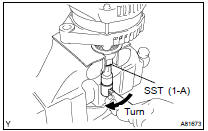 INSTALL GENERATOR PULLEY