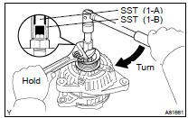 INSTALL GENERATOR PULLEY